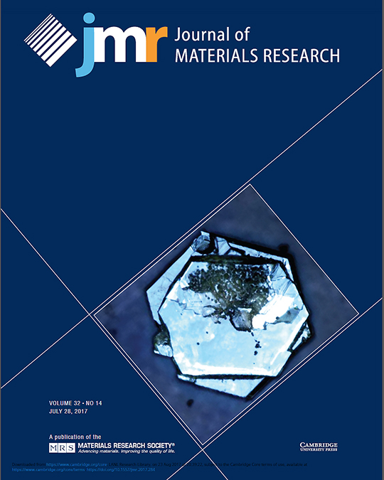 The cover of the Journal of Materials Research